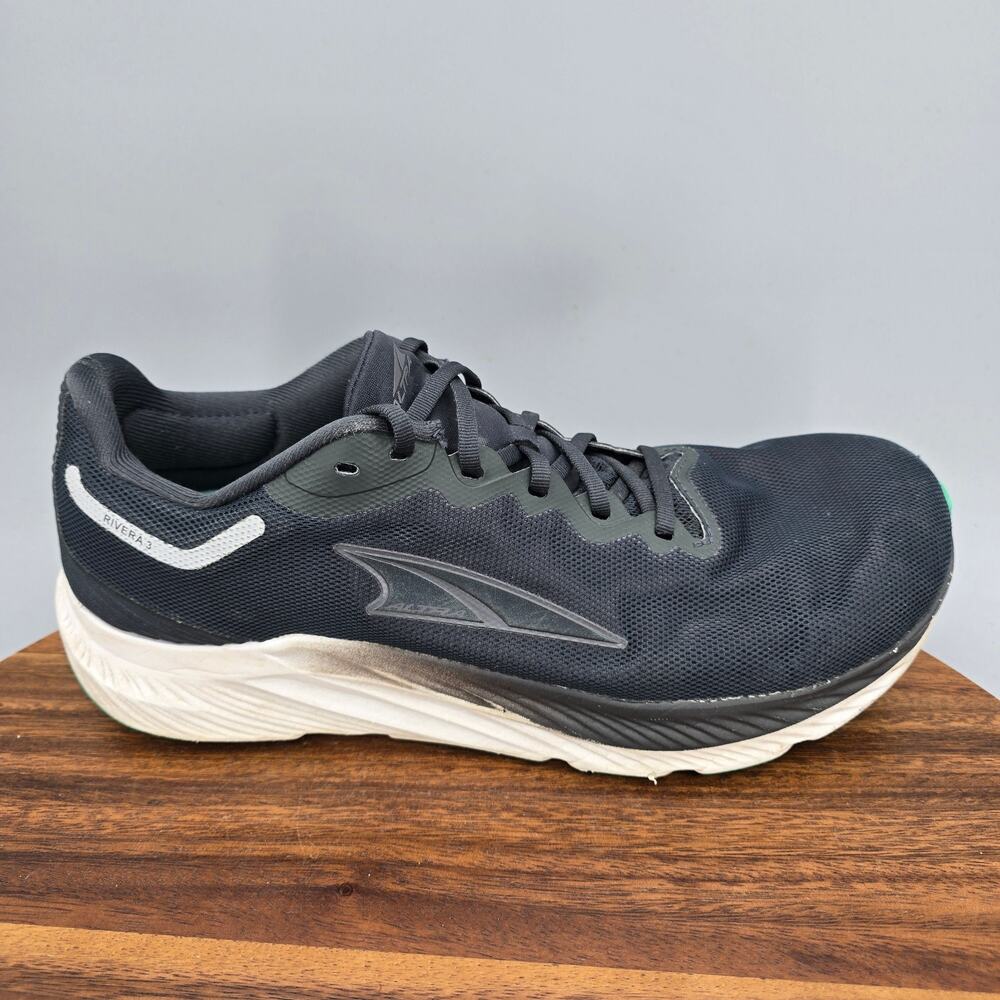 Altra Rivera 3 Shoes Mens 8.5 Black Gray Gym Training Running Athletic Sneakers